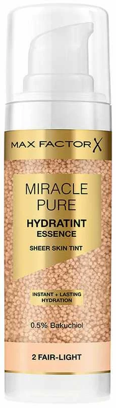 „Max Factor MIRACLE PURE“ drėkinamoji esencija #2 – šviesiai šviesi, 30 ml