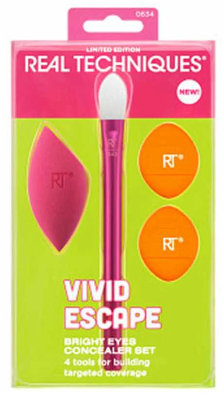 Real Techniques Vivid Escape Bright Eyes kaukės dėklas, 4 vnt.