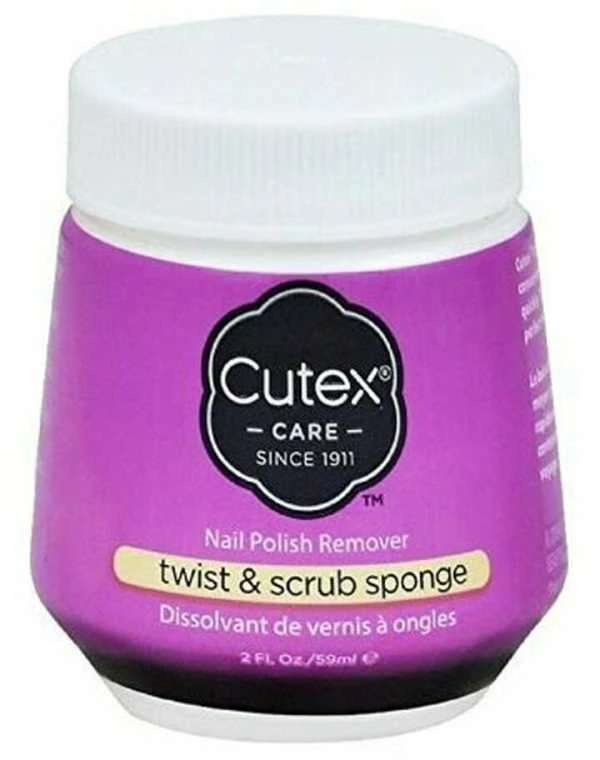 Cutex Twist & Scrub Sponge Nagų lakas Remover Nagų lakas Remover