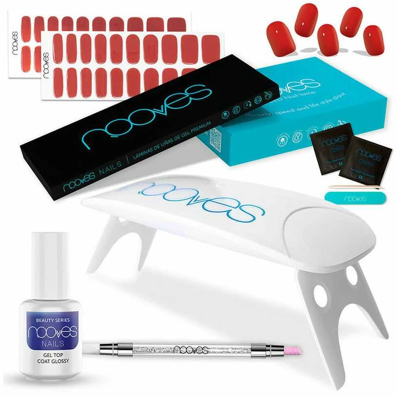 Nooves Láminas De Uñas De Gel Premium Estuche 8 U