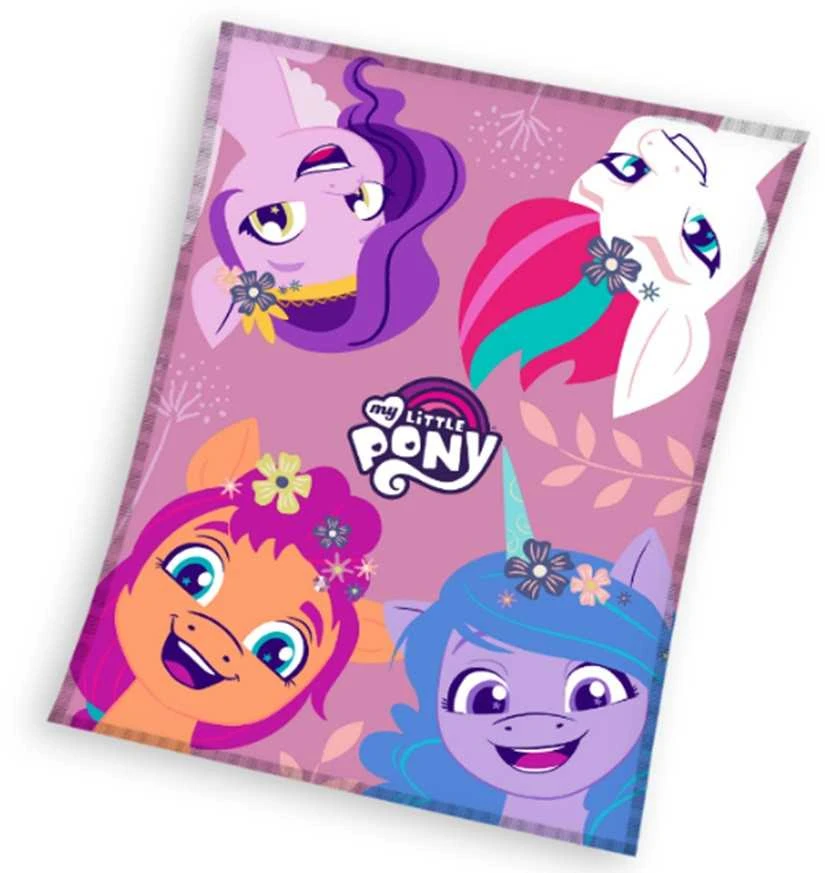 MCU Fleece antklodė 110x140 Pony rožinė C23