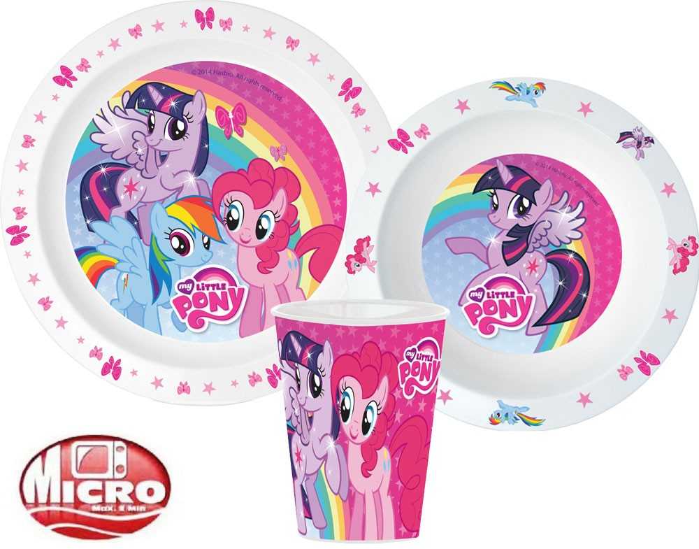 Mano mažojo ponio vakarienės rinkinys, mikroplastiko rinkinys, puodelis 260 ml