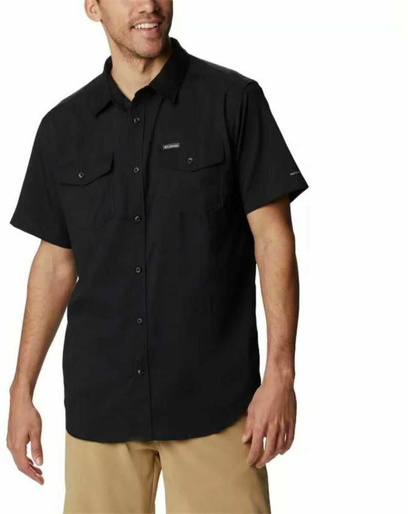 Columbia Columbia Utilizer II Solid trumpomis rankovėmis marškinėliai 1577762011 Juoda XL