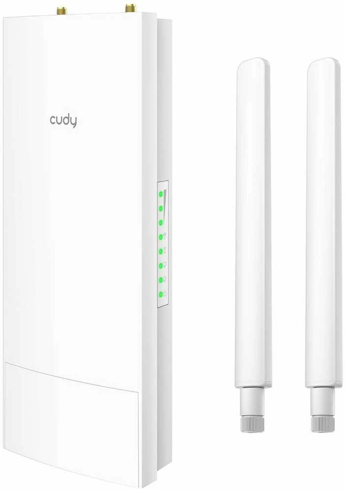 „Cudy“ vidinis/išorinis 4G Cat 6 AC1200 Wi-Fi maršrutizatorius, LT700 lauko 1.0 belaidis maršrutizatorius, gigabito eterneto dviejų dažnių (2,4 GHz / 5 GHz) Baltas