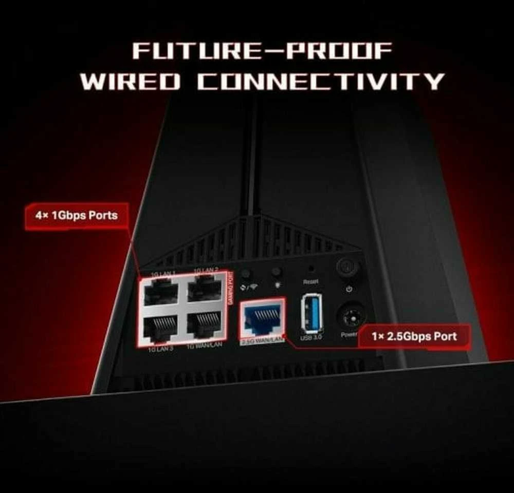 TP-LINK | AXE5400 Tri-Band Wi-Fi 6E Žaidimų Maršrutizatorius | Archer GXE75 | 802.11ax | 2402 Mbit/s | Mesh palaikymas: Ne | MU-MiMO: Ne | Nėra mobiliojo plačiajuosčio ryšio