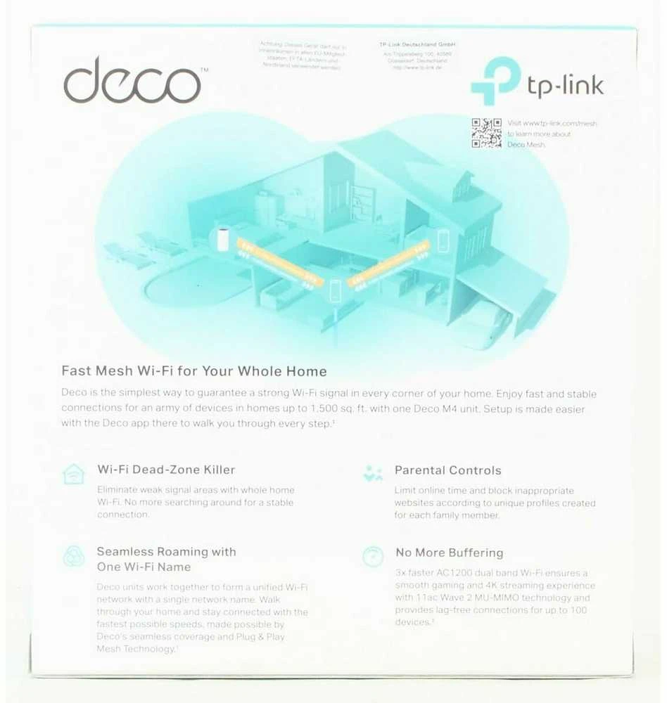Maršrutizatorius TP-LINK AC1200 viso namo tinklelio „Wi-Fi“ įrenginys