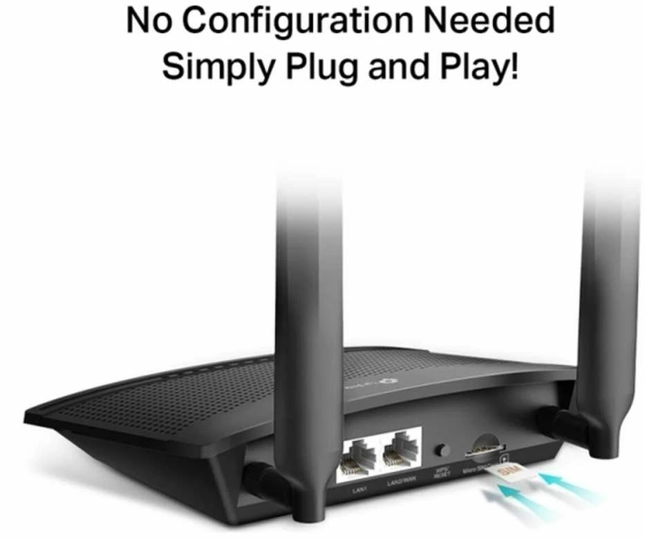 Maršrutizatorius TP-LINK | 4G LTE priedai | TL-MR100 | 802.11n | 300 Mbit/s | 10/100 Mbit/s | Ethernet LAN (RJ-45) jungle 2 | Tinklelio atramos Nr. | MU-MiMO Nr. | 4G | Antenos tipas 2xNuimamos išorinės antenos