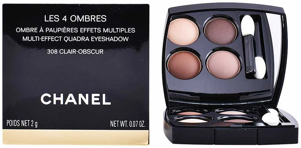„Chanel Les 4 Ombres Multi Effect Quadra“ akių šešėliai #324 Blurry Mėlyna, 2 g