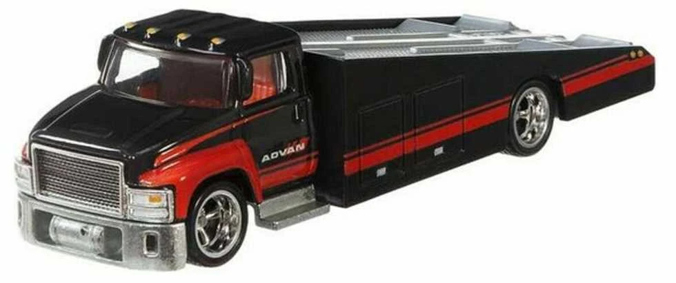 Mattel HOT WHEELS automodeliukų rinkinys – vilkikas ir lenktyninis automobilis (FLF56)