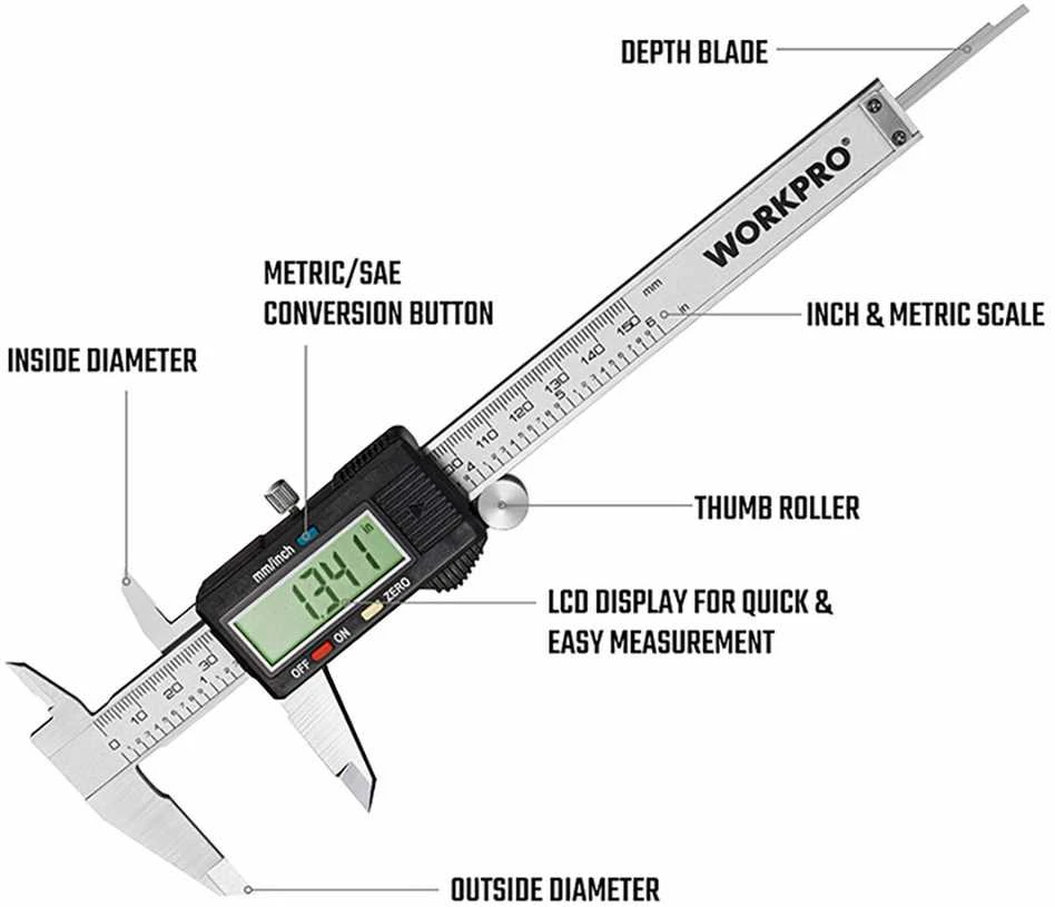 WORKPRO akumuliatorinis veržliaraktis 12 V, 55 Nm, su 2 akumuliatoriais, LED, W125222AU