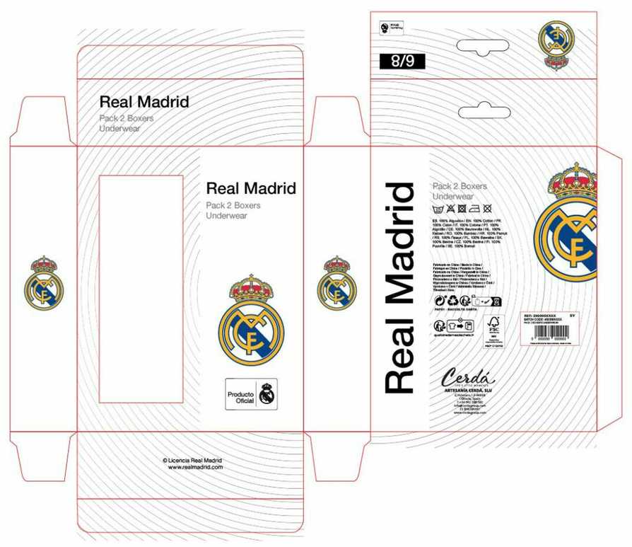 Real Madrid Cf Real Madrid berniukų bokseriai, 2 vnt. 2900003005