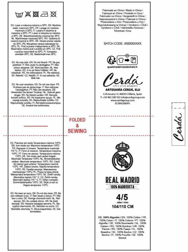 Real Madrid Cf Real Madrid berniukų bokseriai, 2 vnt. 2900003005
