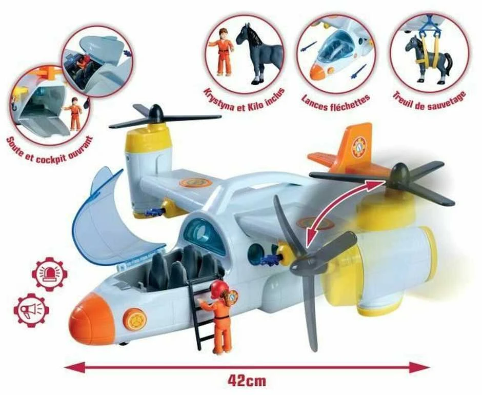 Simba Žaislinis gelbėjimo lėktuvas Strażak Sam 42 cm