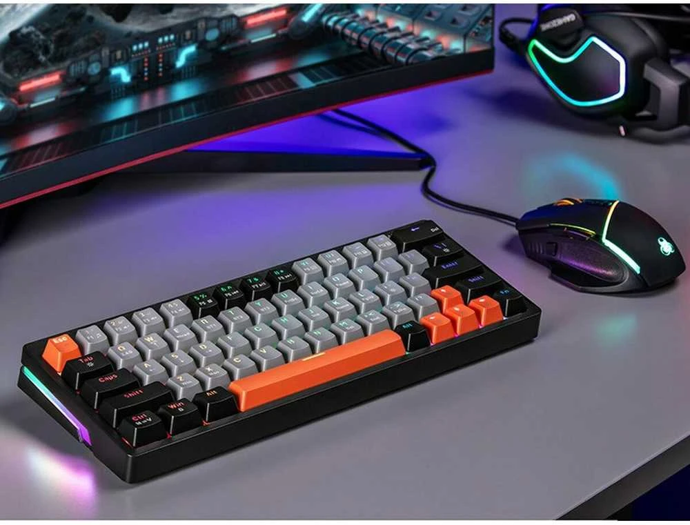 Klaviatūra žaidimams Tracer GameZone Evo1 Hot Swap TNT Linear Switches belaidė mechaninė su pašvietimu pilka