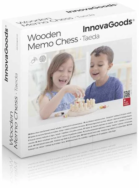 InnovaGoods Taeda mediniai atminties šachmatai, 26 detalės