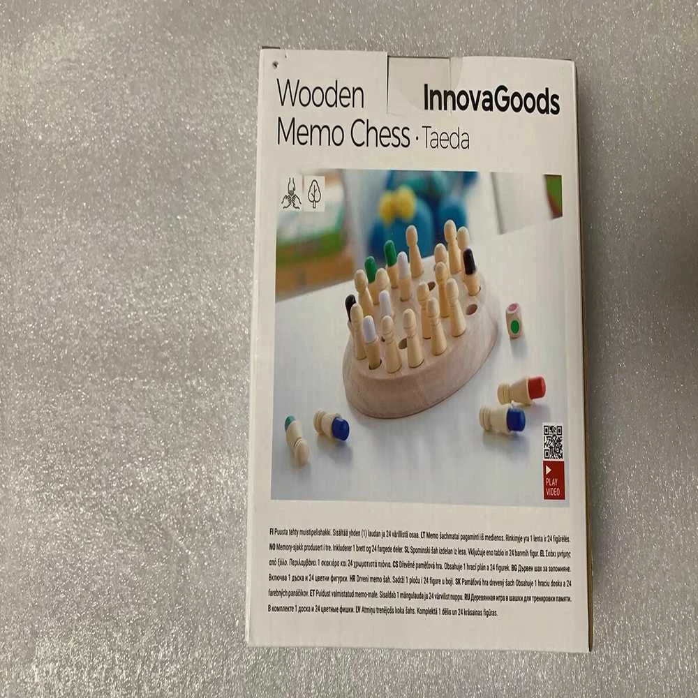 InnovaGoods Taeda mediniai atminties šachmatai, 26 detalės