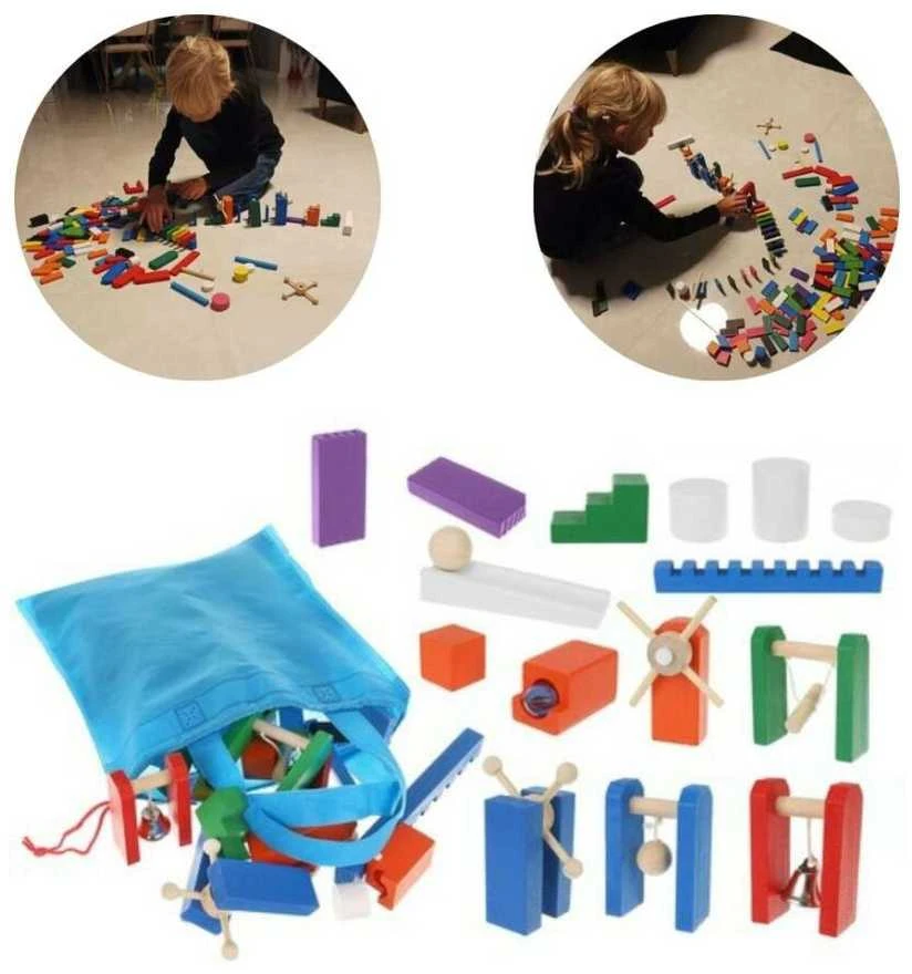 Wooden dominoes 360 pcs Kruzzel 22914