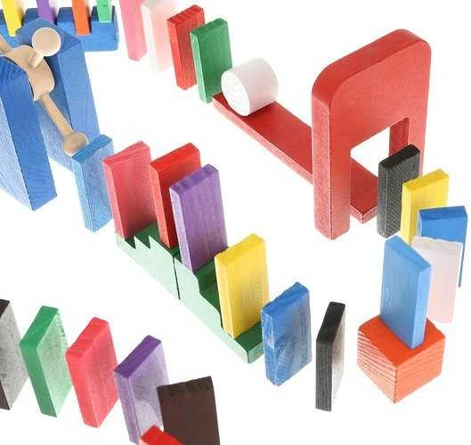 Wooden dominoes 360 pcs Kruzzel 22914