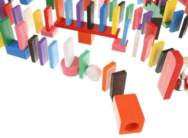 Wooden dominoes 360 pcs Kruzzel 22914