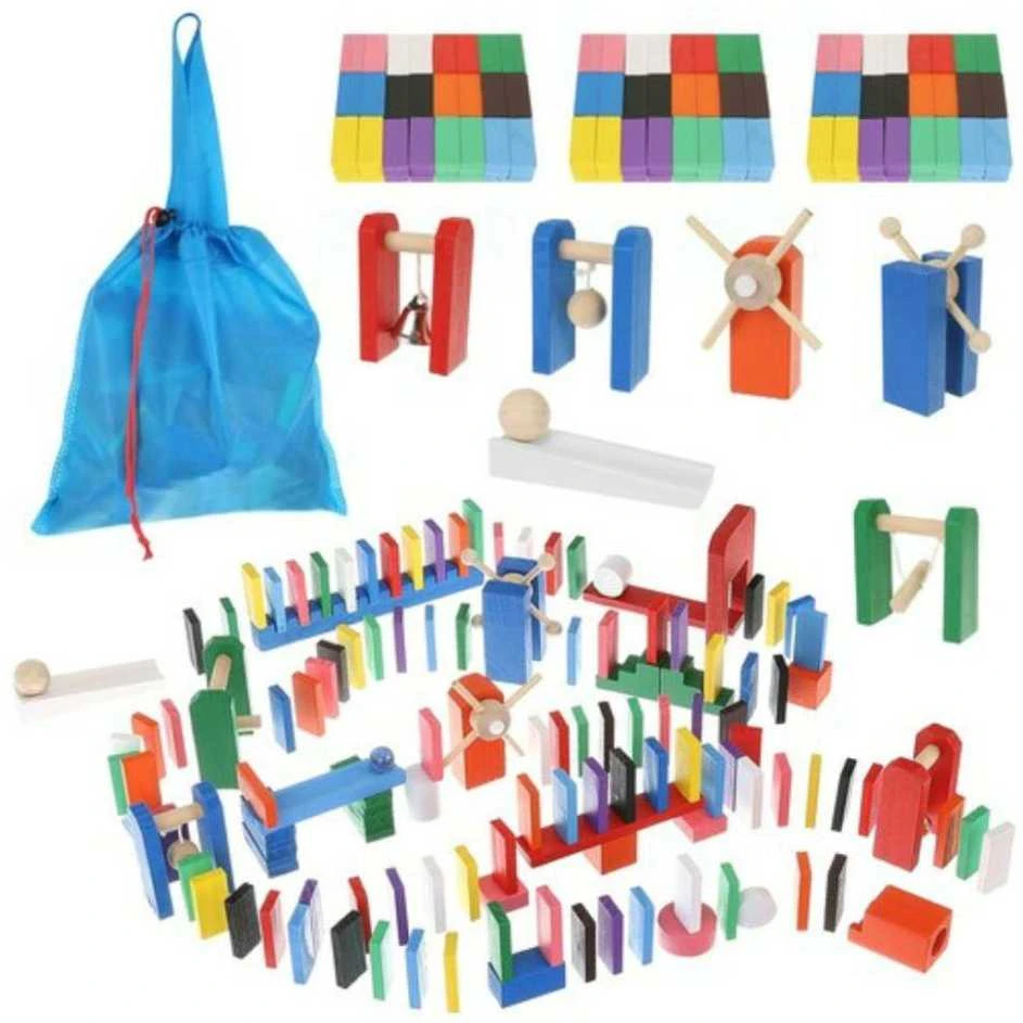 Wooden dominoes 360 pcs Kruzzel 22914