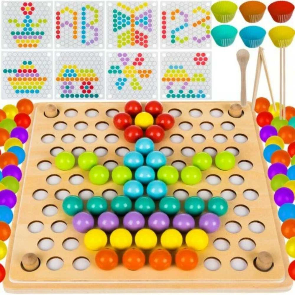 Dėlionė Kruzzel Wooden puzzle beads 22403