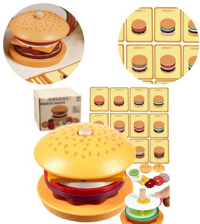 Wooden burger Kruzzel 22673