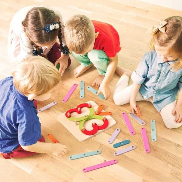 Medinis raidžių ir skaičių rinkinys Koogame InnovaGoods 27 Dalys
