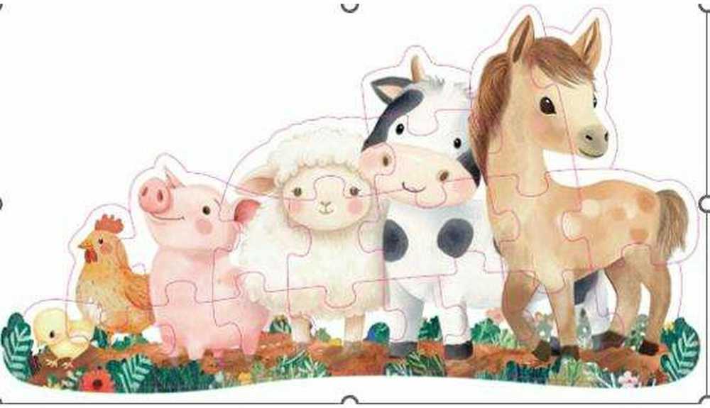 APLI Kids Mano pirmoji dėlionė: Ūkio gyvūnai