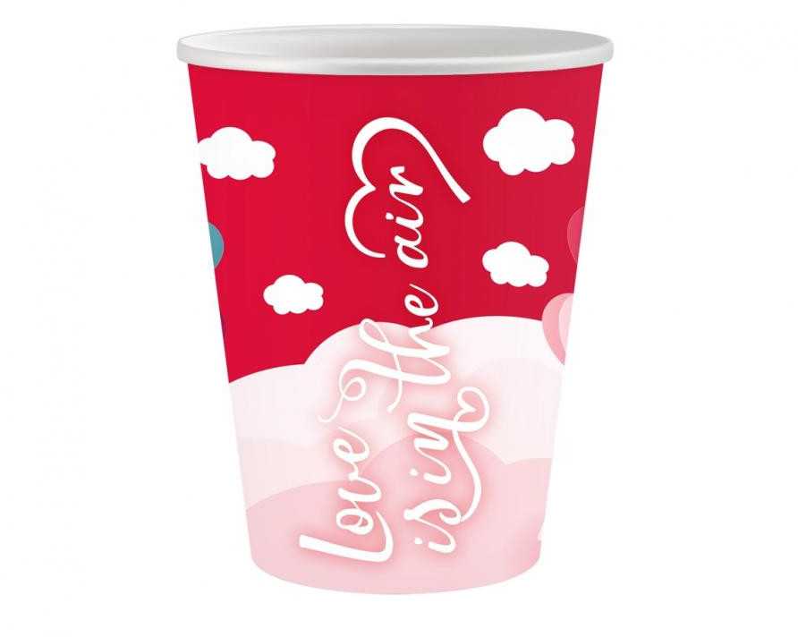 GoDan Kubeczki papierowe Love 250ml 6szt