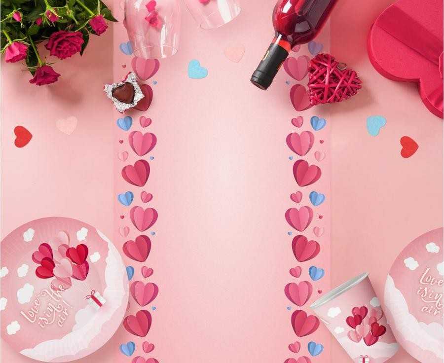GoDan Talerzyki papierowe Love 18cm 6szt