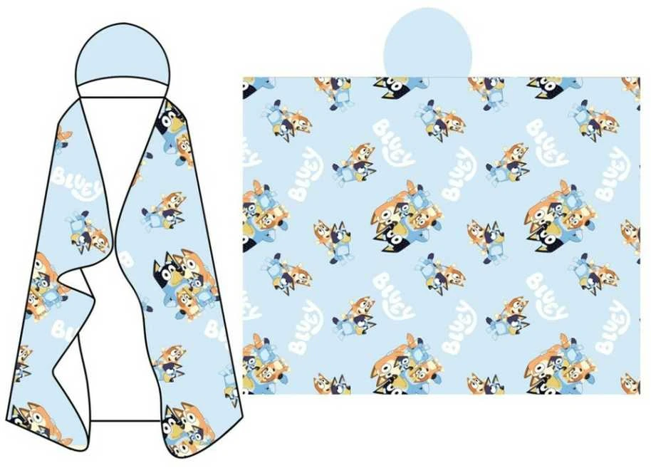 Moose Bluey Coral hooded blanket 120x150cm