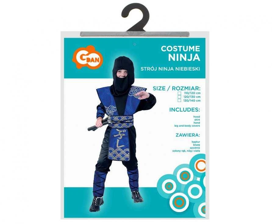 GoDan Ninja kostiumas mėlyna universalus