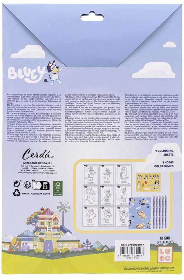 CERDÁ „Bluey“ kanceliarinės prekės, mokyklos aksesuarai