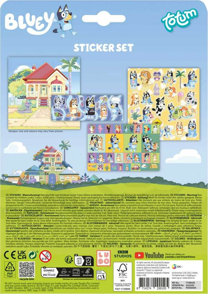 Artist Ccg Mz Import CCG Bluey komplektas naklejek 90105