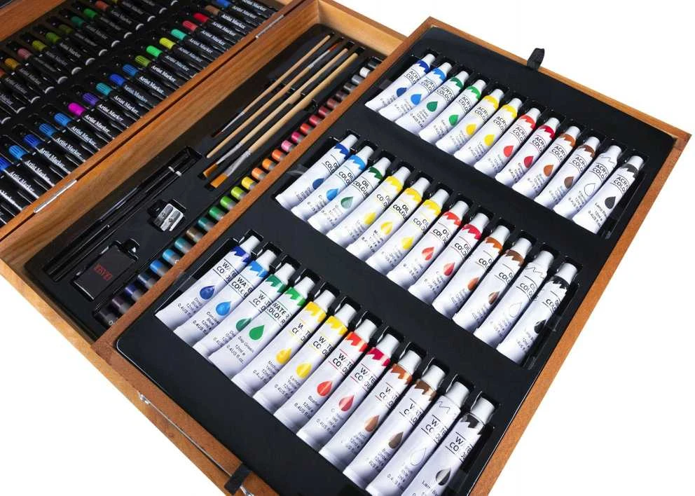 Iso Trade Dažymo rinkinys 174vnt lagamine