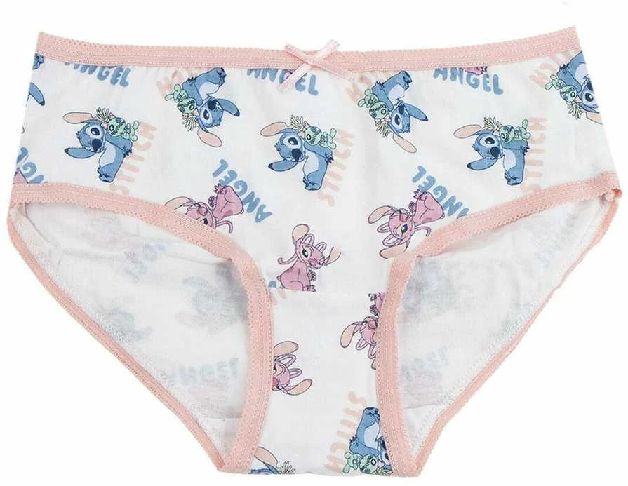 Mergaičių apatinių pakuotė Stitch Spalvotas