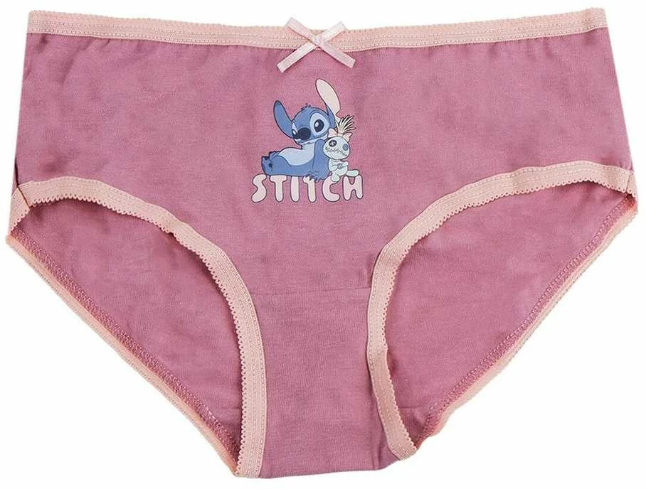 Mergaičių apatinių pakuotė Stitch Spalvotas