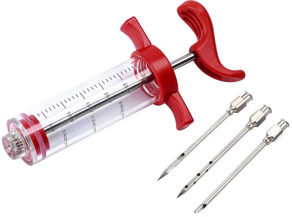 Mėsos švirkštas su trimis adatomis 30 ml
