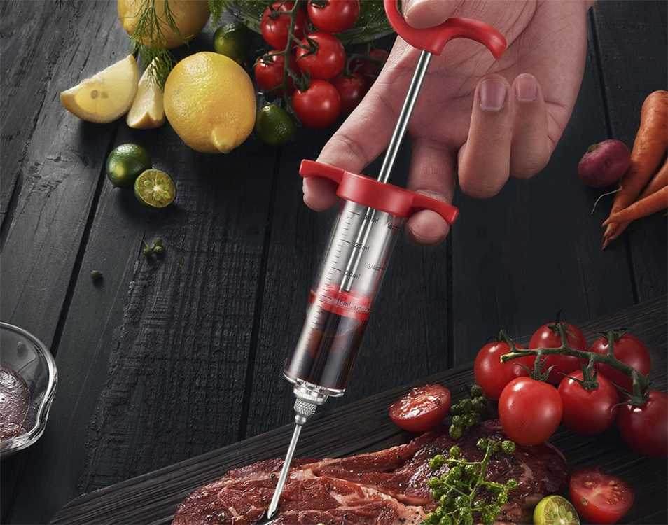 Mėsos švirkštas su trimis adatomis 30 ml