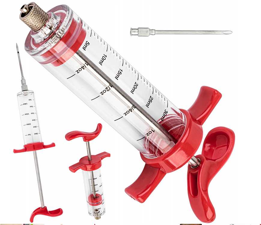 Mėsos švirkštas su trimis adatomis 30 ml