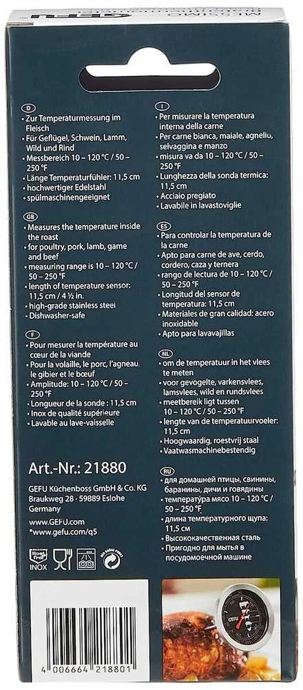 GEFU MESSIMO maisto termometras 10–120 °C analoginis