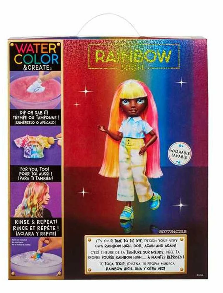 MGA Lėlė Rainbow High su dažymo rinkiniais ir žaliais plaukais