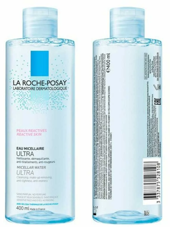 La Roche Posay Ultra Reactive Skin Vanduo micelinis vanduo probleminei odai, 400 ml