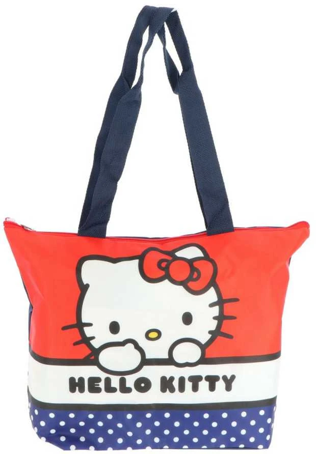 Mielas „Hello Kitty“ paplūdimio krepšys 47 cm