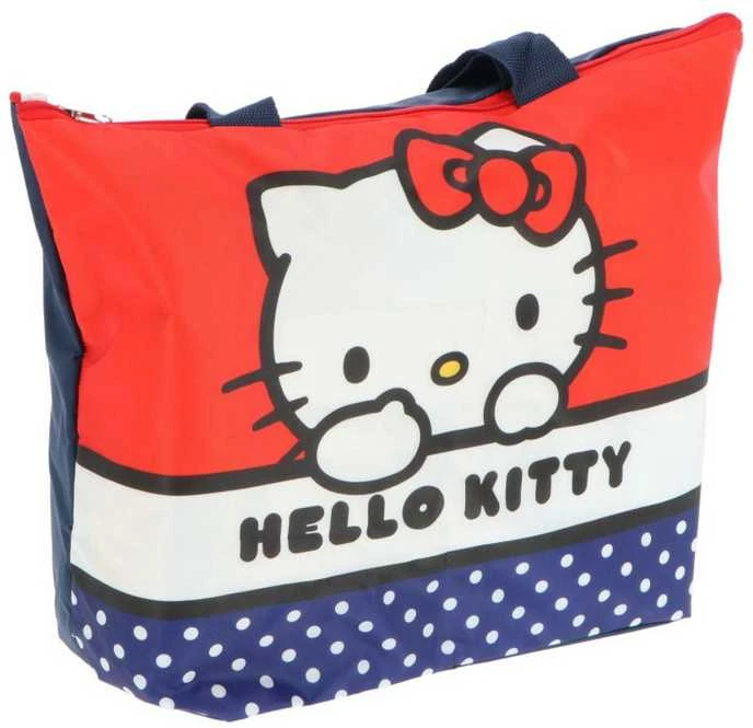 Mielas „Hello Kitty“ paplūdimio krepšys 47 cm