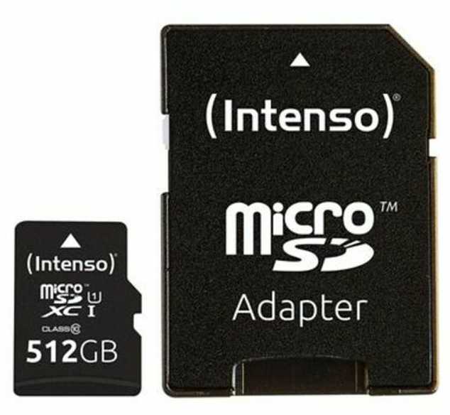 Atminties kortelė Intenso Micro SDXC UHS-I 512GB 3423493