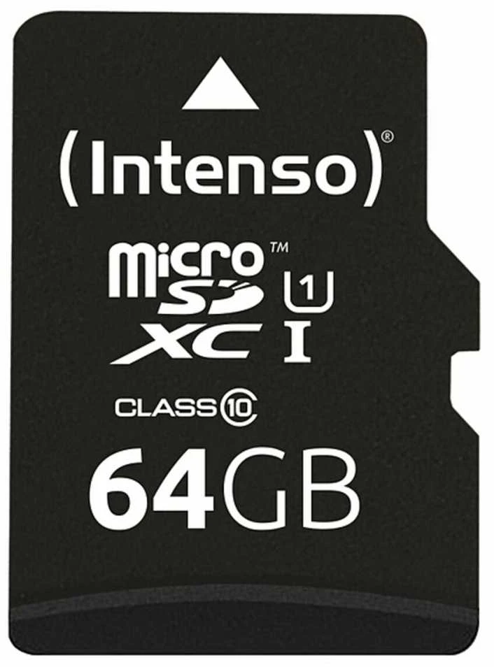 Atminties kortelė Karta Intenso Premium Micro SDXC 64 GB 10 klasės UHS-I (3423491)