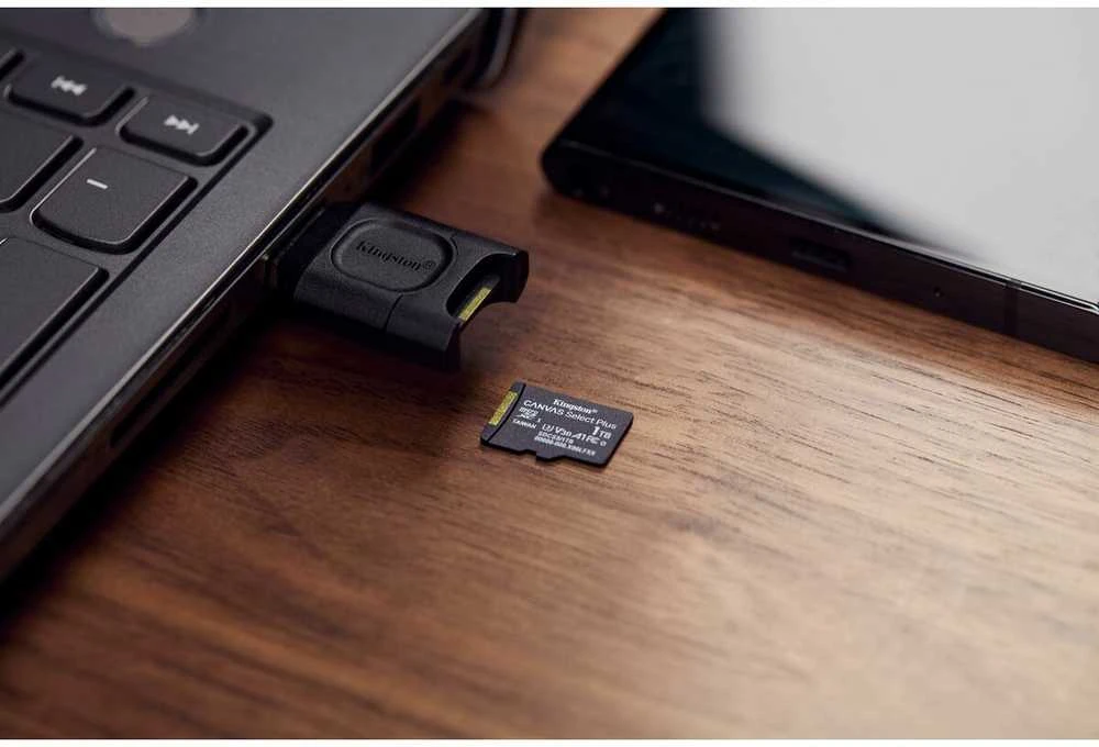 „Kingston Technology“ 64 GB „micSDXC Canvas Select Plus Gen3 100R A1“ atminties kortelės pakuotė be ADP