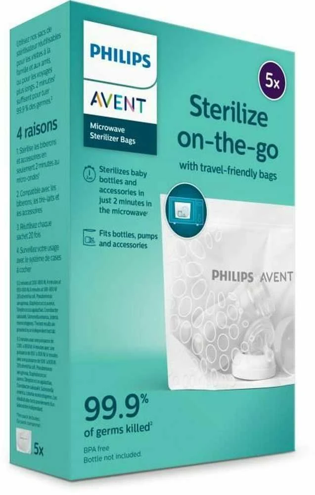 Philips "Avent" mikrobangų krosnelės sterilizatoriaus maišelis 5 vnt