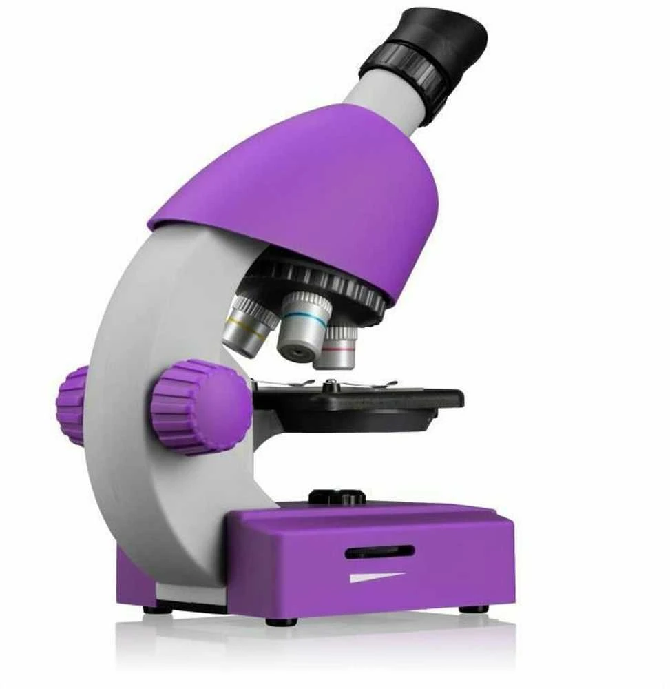 Mikroskopas Bresser Junior 40-640x - violetinis